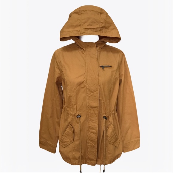 Outer Edge Hooded Mustard Women’s Jacket - Size: M - Picture 11 of 16